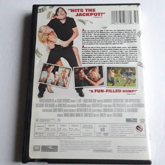 What Happens In Vegas DVD - Ashton Kutcher, Cameron Diaz - Picture 3 of 3